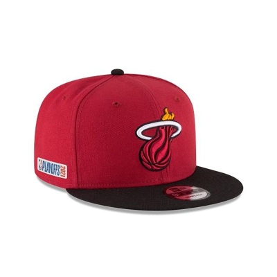 Miami Heat Gorra | New Era NBA Playoff Side Patch 9fifty Snapback Cap Mexico - Amarillos